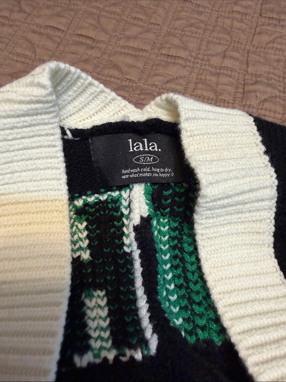 Dressed in LALA Mother Black Sweater Cardigan - Picture 4 of 6